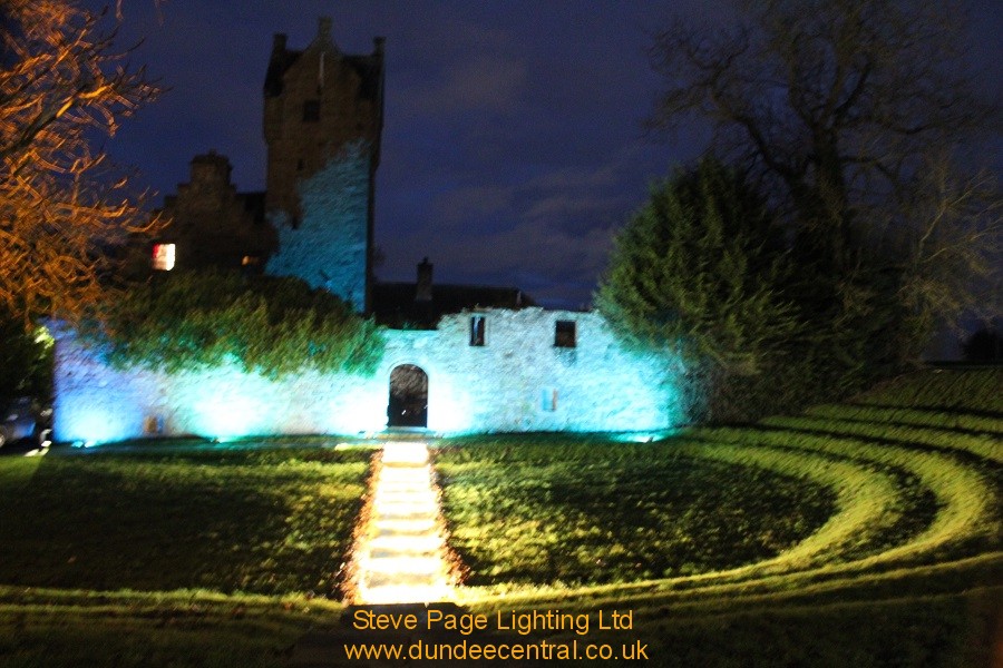 mains castle lighting hire